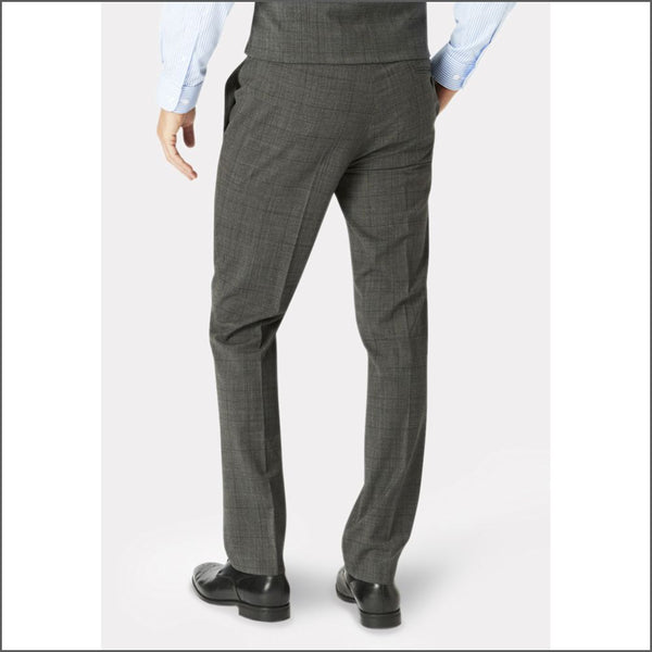 Brook Taverner Cassino Grey Check Washable Suit*