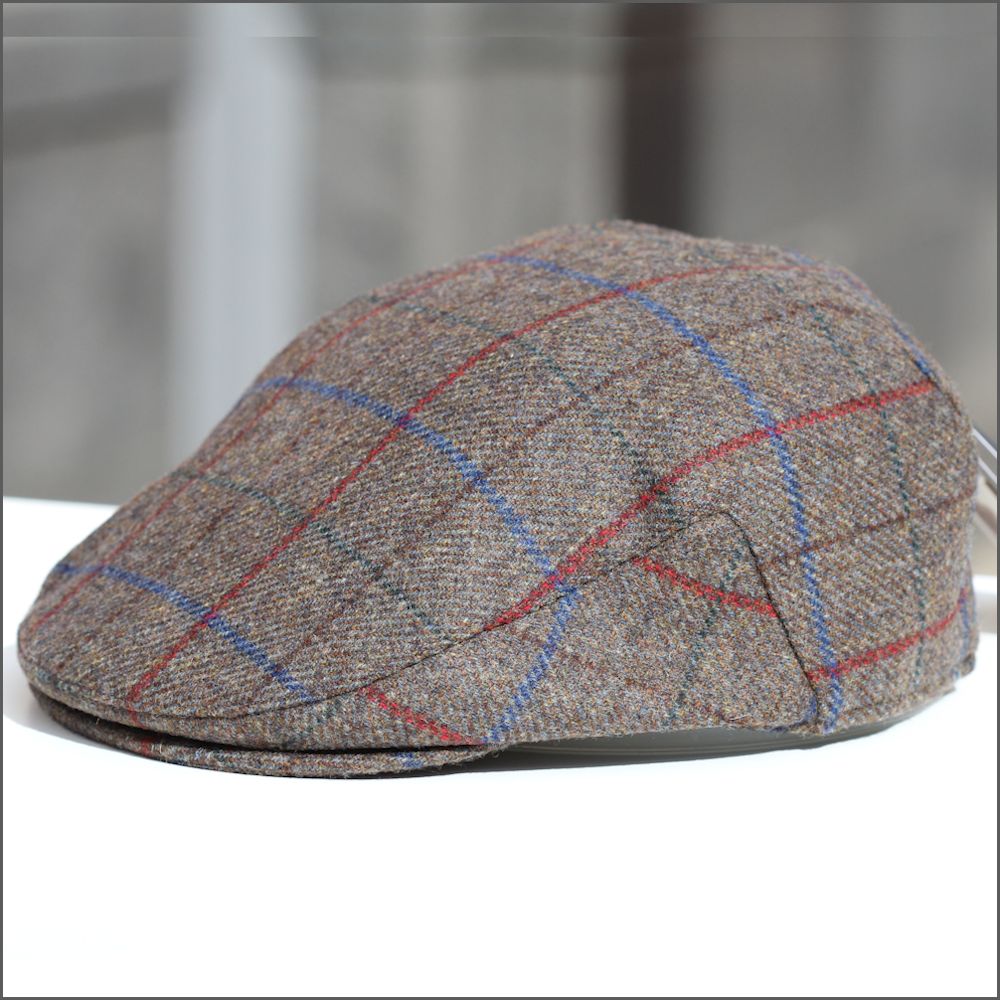 Cambridge Brown Stripe Check Cap+ | cwmenswear