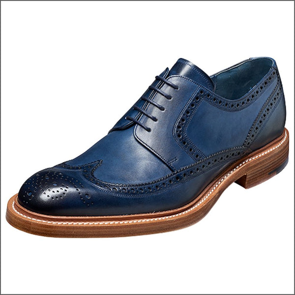 Barker Bailey Navy Hand Painted Derby Wingtip Brogue.