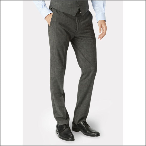 Brook Taverner Cassino Grey Check Washable Suit*