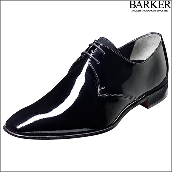 Barker Goldington Black Patent/Suede Derby.