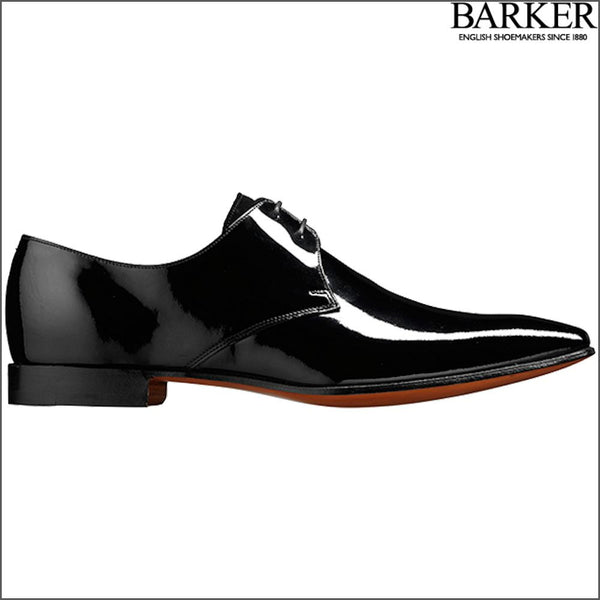 Barker Goldington Black Patent/Suede Derby.