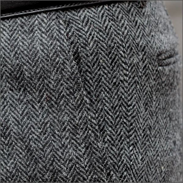 Harris Tweed Grey Herringbone 3pic Suit=