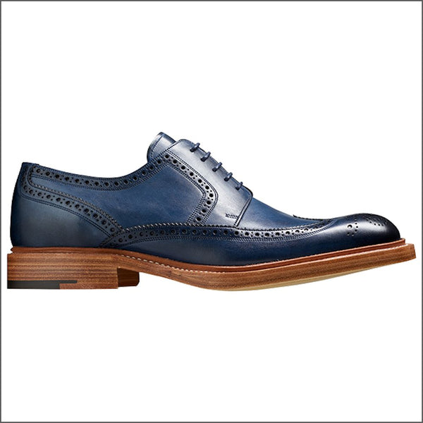 Barker Bailey Navy Hand Painted Derby Wingtip Brogue.