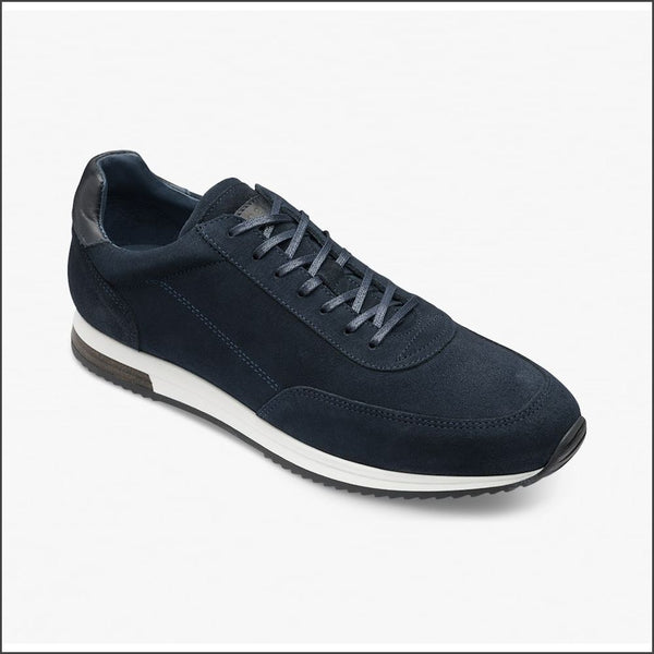 Loake Bannister Navy Suede Trainer* | cwmenswear