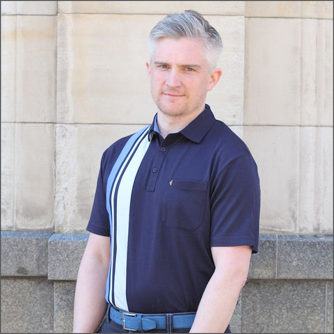 Gabicci X08 Navy Patt T Shirt~