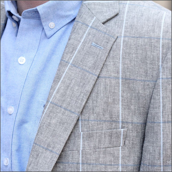 Calais Silver Grey Linen Cruise Jacket-