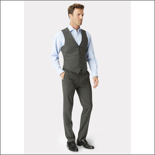 Brook Taverner Cassino Grey Check Washable Suit*