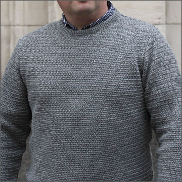 Drifter Grey Chunky Knit Crew Neckº