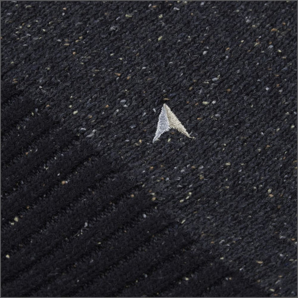 Drifter Navy/Blue Stripe Fleck Zip Neckº