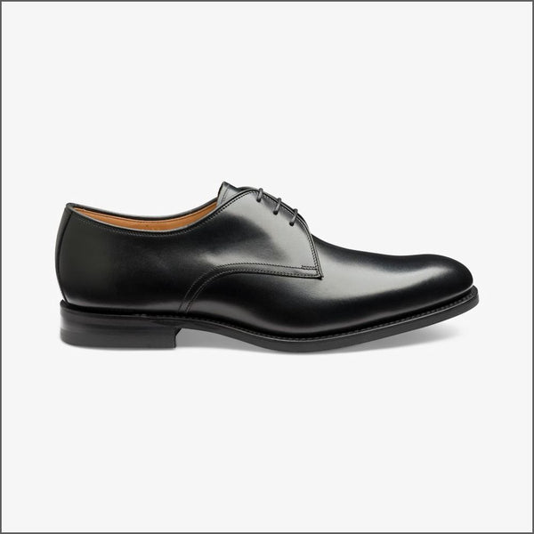 Loake Gable Black Contemporary Plain Tie Shoe Size Size 10.5 Only*