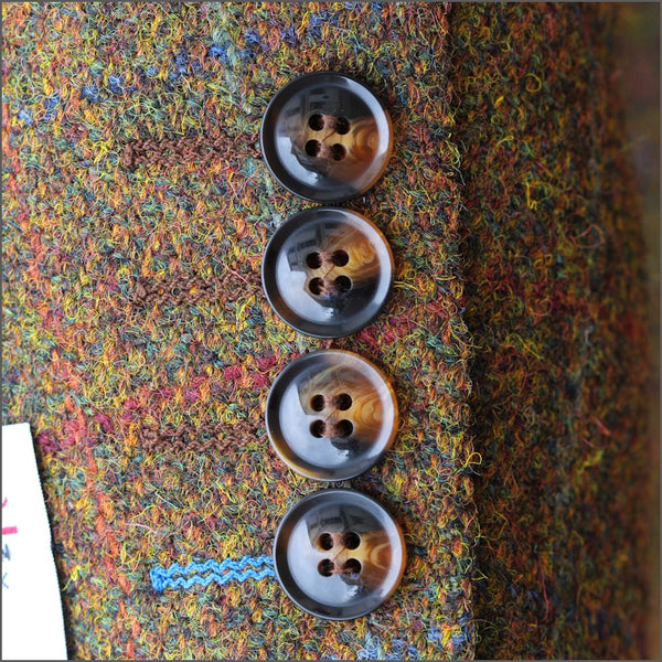 Harris Tweed Rust Check Jacket=