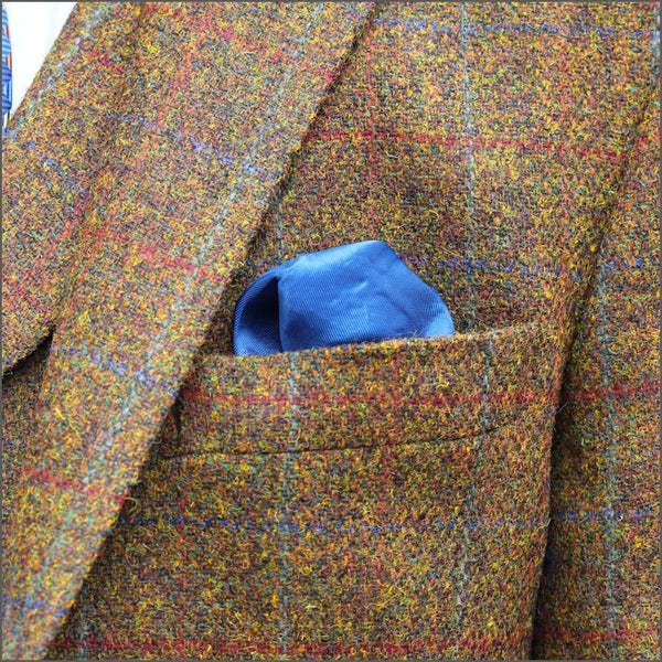 Harris Tweed Rust Check Jacket=