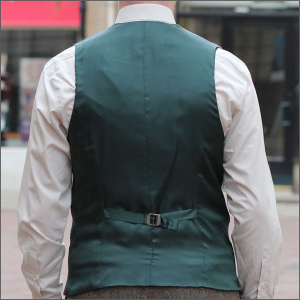 Harris Tweed Brown Herringbone 3 piece Suit=