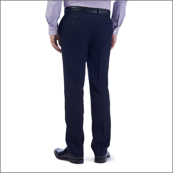 Gurteen Fleet Half Lined Wool Navy Trouser Trouser*