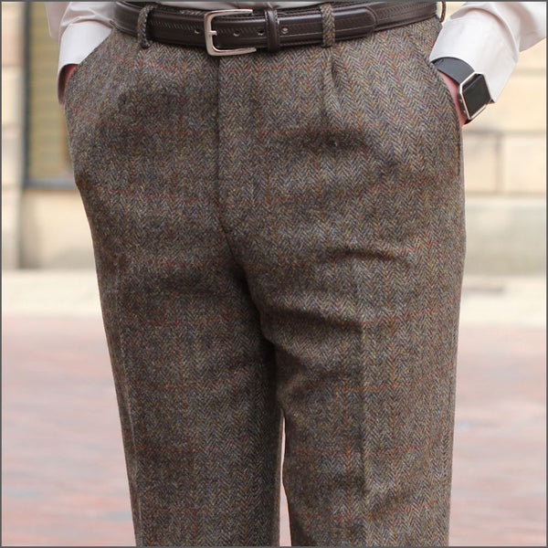 Harris Tweed Brown Herringbone 3 piece Suit=