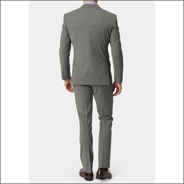 Brook Taverner Cassino Grey Fashion Fit Washable Crease Resistant Suit*