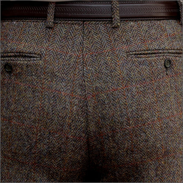 Harris Tweed Brown Herringbone 3 piece Suit=