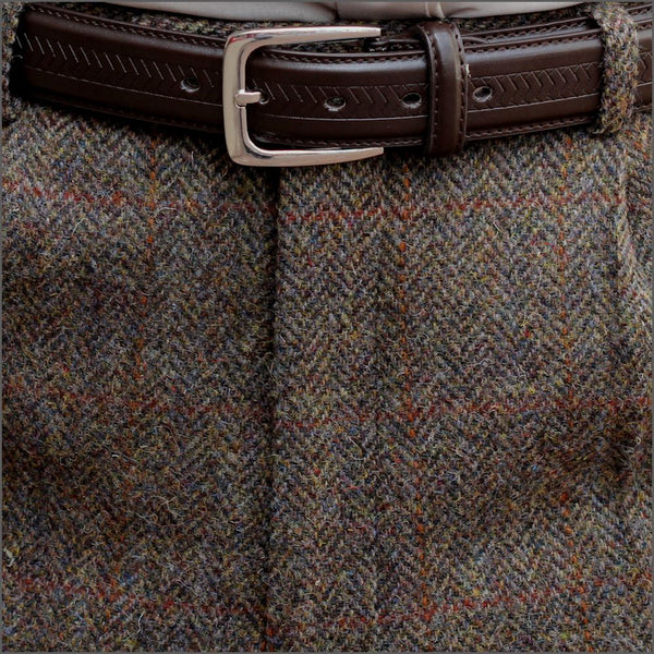 Harris Tweed Brown Herringbone 3 piece Suit=