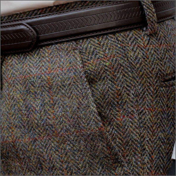 Harris Tweed Brown Herringbone 3 piece Suit=