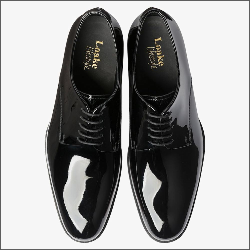 Loake Patent Black Leather Dress Shoeº