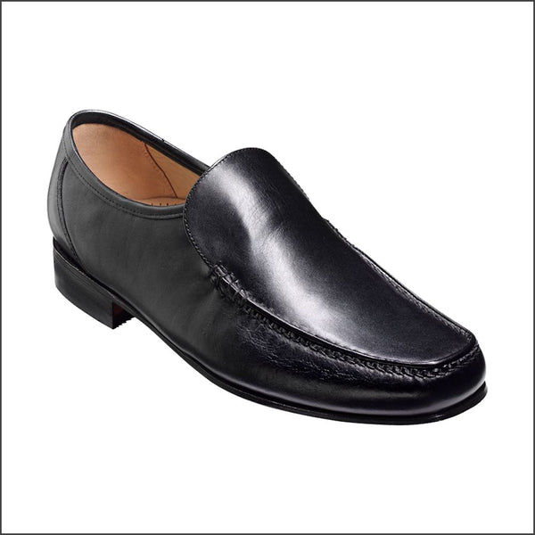 Barker Javron Black Calf Moccasin.