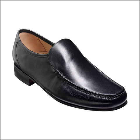 Barker Javron Black Calf Moccasin.