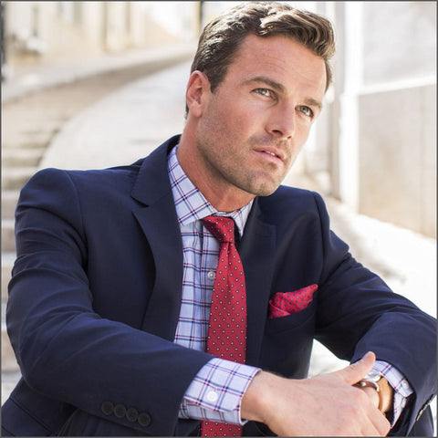 Brook Taverner Cassino Blue Fashion Fit Washable Crease Resistant Suit*