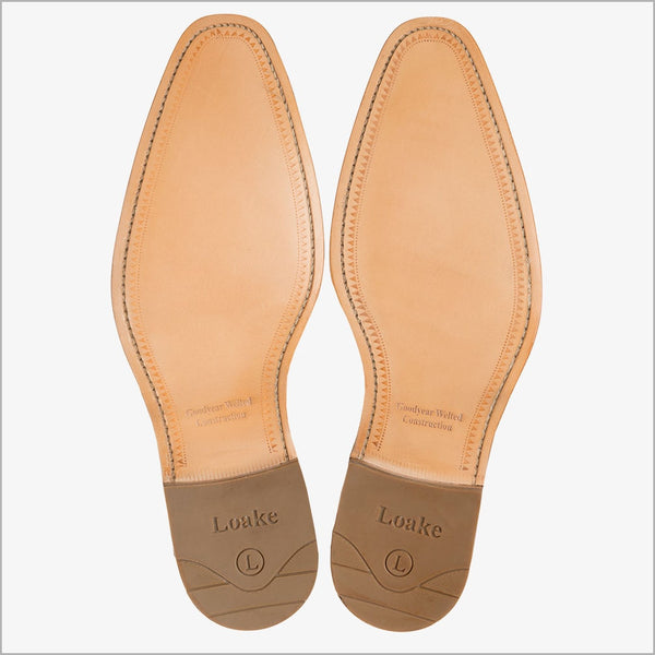 Loake Fearnley Tan Brogue Shoe=