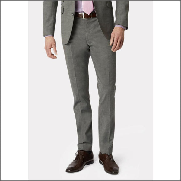 Brook Taverner Cassino Grey Fashion Fit Washable Crease Resistant Suit*