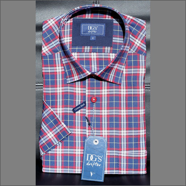 Dg's Wine Check Short Sleeve=