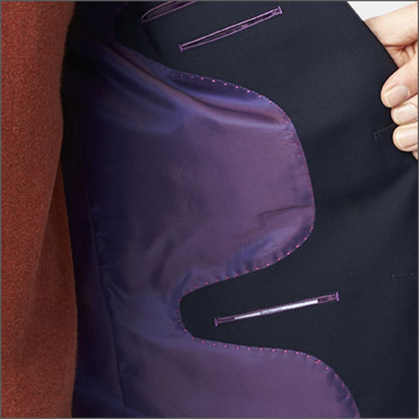 Brook Taverner Cassino Navy Fashion Fit Washable Crease Resistant Suit*