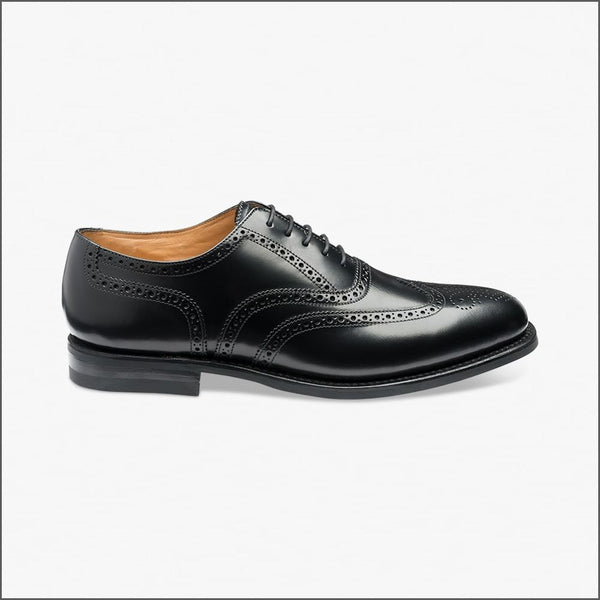 Loake 302 Black Classic Brogue Oxford Shoe Size 8 Only*