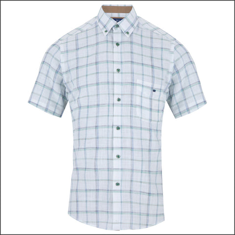 Dg's Blue Multi Check SS Shirt=