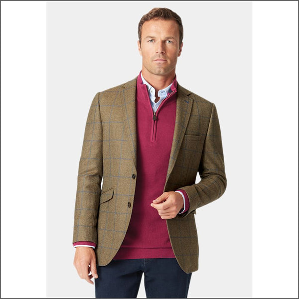 Brook Taverner Breedon Pure New Wool Check Jacket*