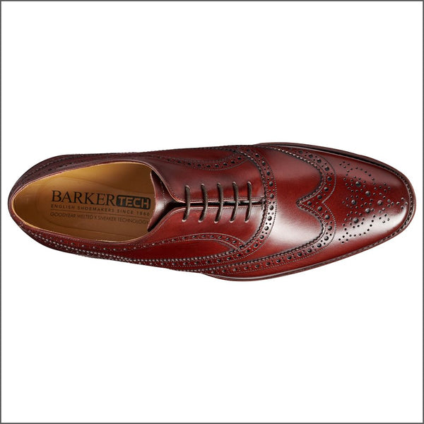 Barker Turing - Cherry Calf Oxford Brogue.