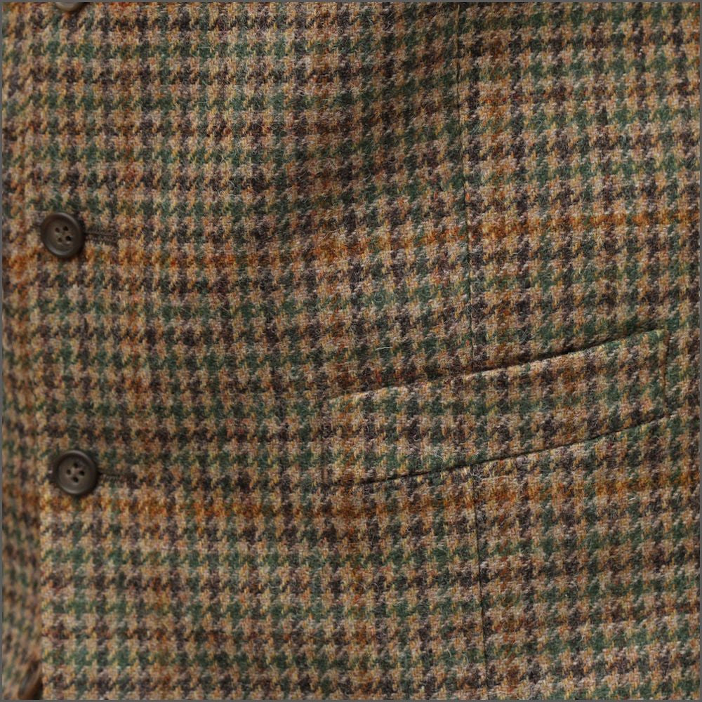 Mallalieus Brown check Tweed Waistcoat | cwmenswear