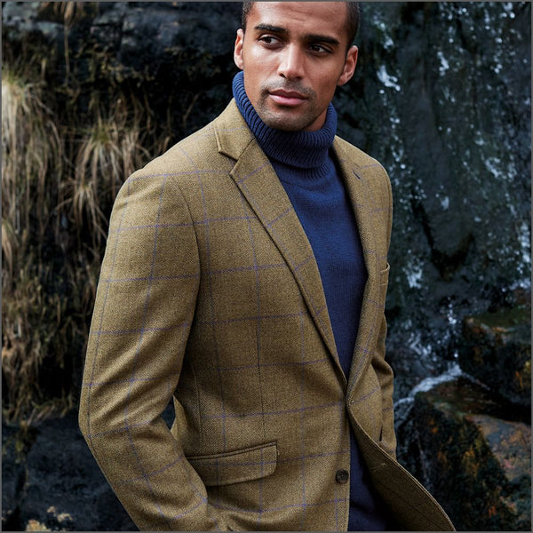 Brook Taverner Breedon Pure New Wool Check Jacket*