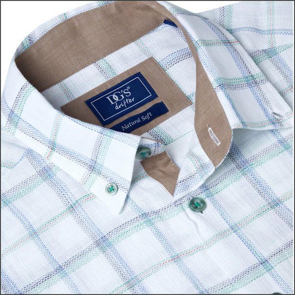 Dg's Blue Multi Check SS Shirt=