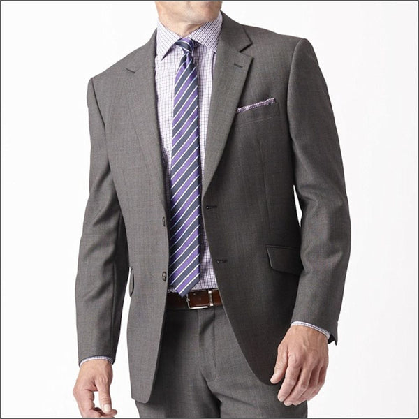 Brook Taverner Dawlish Charcoal Birdseye Super 110's Suit*