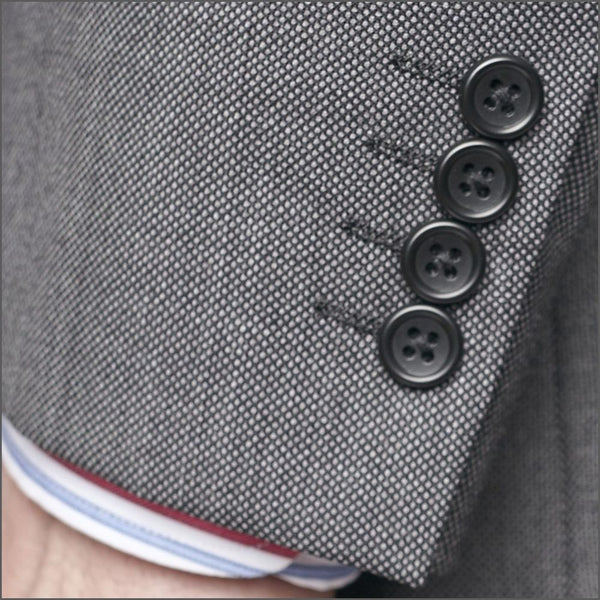 Brook Taverner Dawlish Charcoal Birdseye Super 110's Suit*