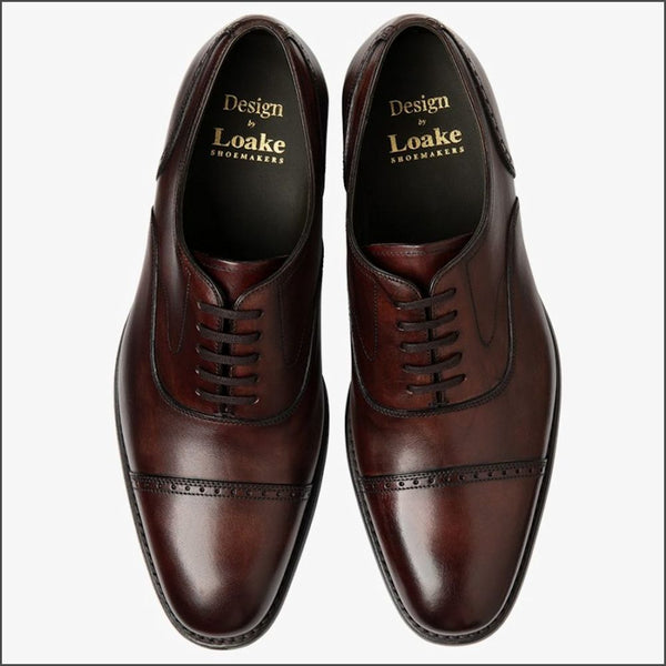Loake Hughes Burgundy Semi-brogue Size 7.5 Only*
