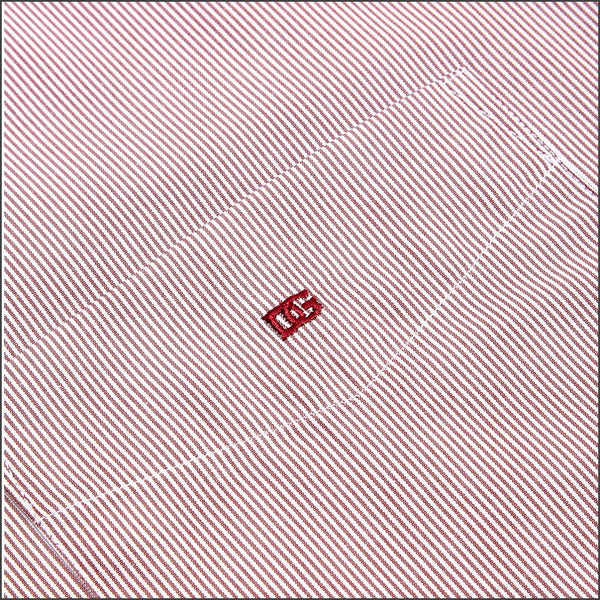 Dg's Fine Red Stripe Short Sleeve=