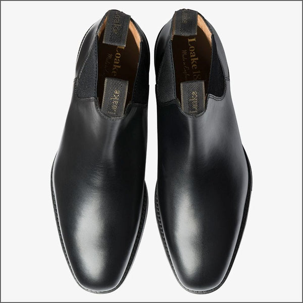 Loake Chatsworth Black Rubber Soleª