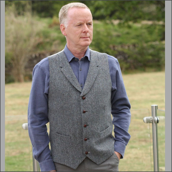 Harris Tweed Blue Marl Jacket~~