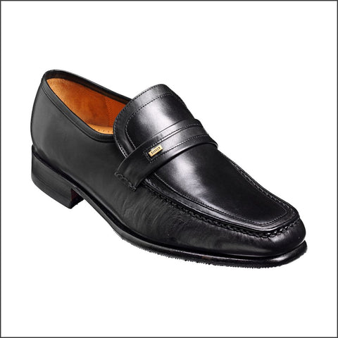 Barker Wesley Black Calf Mocassin.