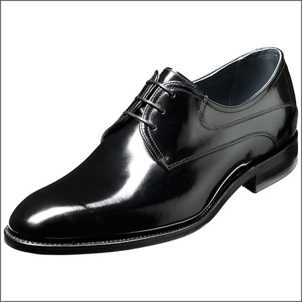Barker Wickham Black Polish Derby.