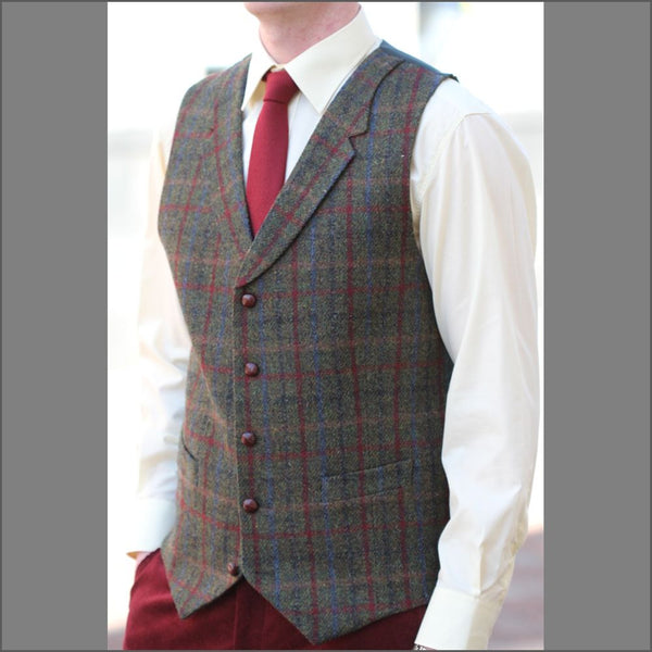 Harris Tweed Angus Waist Coat`