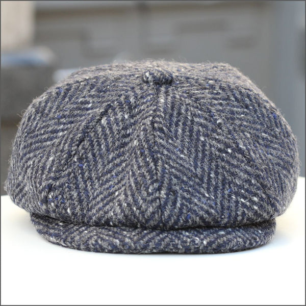 Donegal Mayo Blue 8pc Tweed Cap+