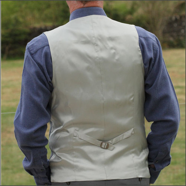 Harris Tweed Blue Marl  Waist Coat~~